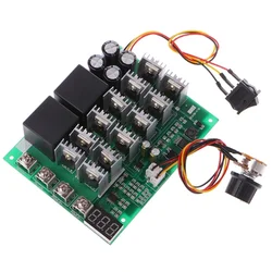 Contrôleur de vitesse de moteur PWM HHO RC, interrupteur de commande de recul avec affichage LED 10 55V 12V 24V 36V 48V 55V 100a 
