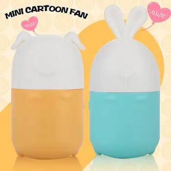 

Lithium Battery Plastic Cartoon Mini Cooling Fan USB Mini Fan Cute Portable Summer Home Charging Fan Handheld Outdoor Travel