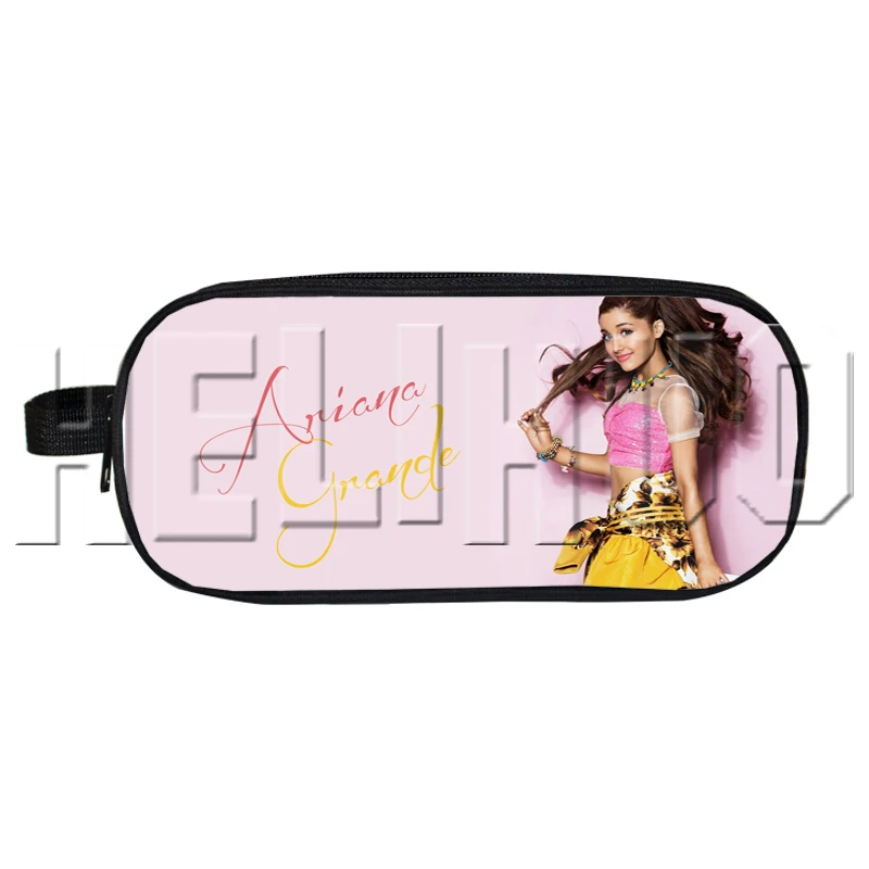 Сумка-чехол для косметики Mochila Ariana Grande пенал певцы макияж коробка 3d печать двойная молния Kpop для детей подарок, школьные принадлежности