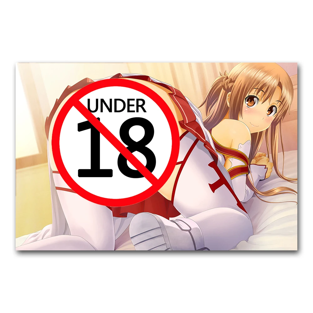 Uncensored Anime Sexy Girl No Underpants Wall Art Posters and Prints Adult  Cartoon Canvas Painting For Living Room Decor - AliExpress