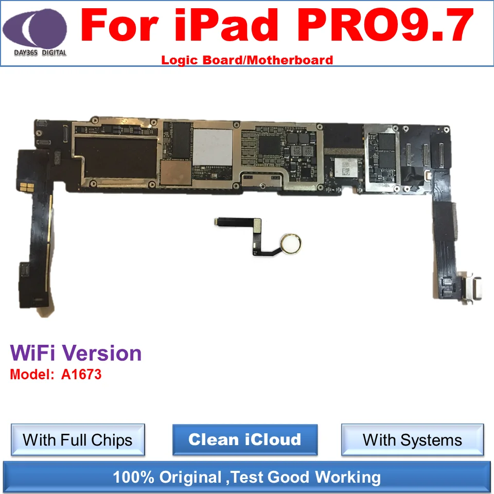 ICloud Бесплатная разблокированная материнская плата iPad PRO 9 7 логические платы для