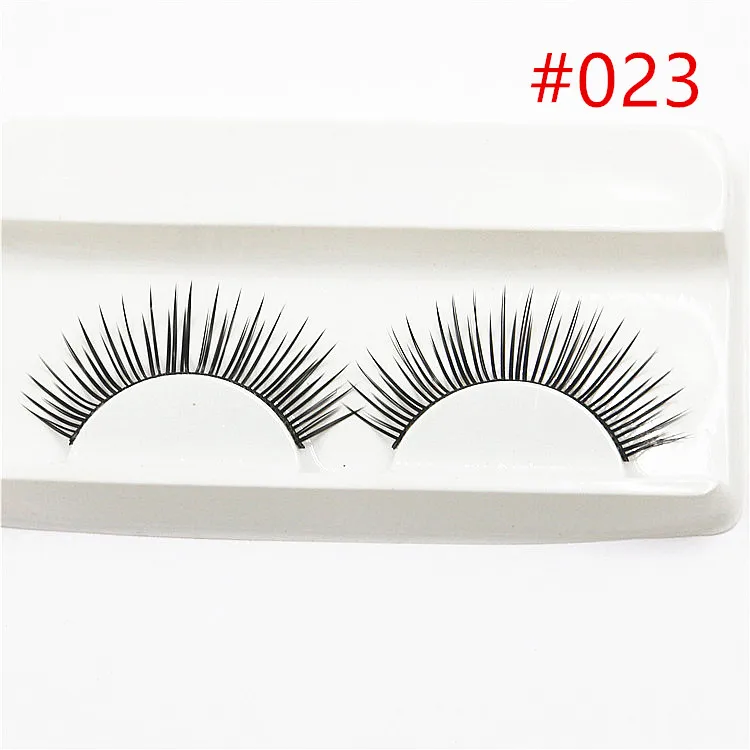 1 пара, сексуальные 3D норковые накладные ресницы, корейские натуральные/толстые длинные ресницы для глаз, модные косметические инструменты для наращивания H025 - Цвет: H023