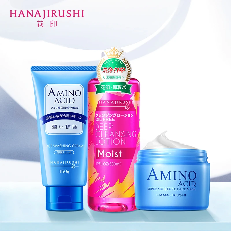 hanajirushi amino acid face washing cream