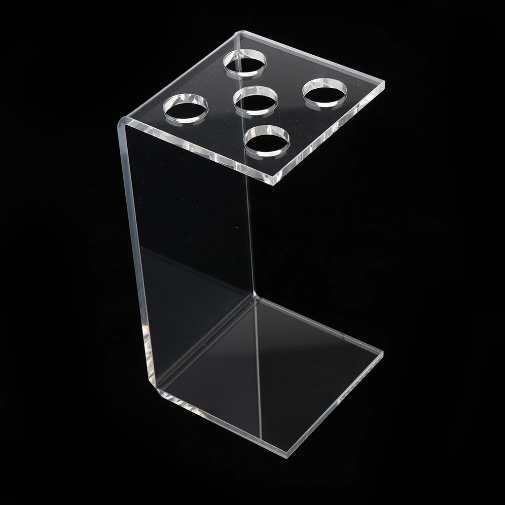 5 Holes Acrylic Hairdressing Scissors Holder Stand Scissors Storage Box Rack 5 Holes Acrylic Hairdressing Scissors Holder Stand Scissors Storage Box Rack