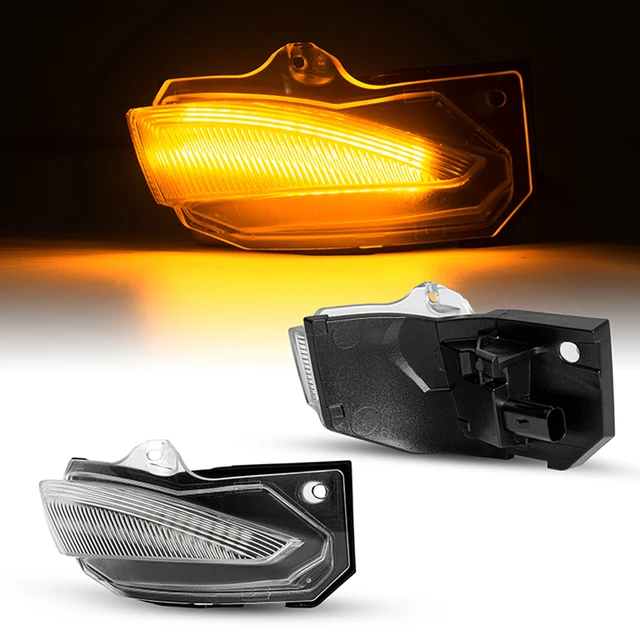 2Pcs Dynamic Side Mirror Turn Signal Light Side Wing Rearview Mirror Indicator BlinkerFor toyota corolla sienta yaris cross19-21 Dynamic Clear Case