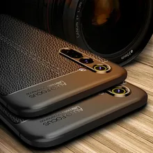 Für Realme 6 Pro Fall 6i 6 5i 5 C3 Q Leder Zurück Abdeckung Objektiv Schutz Für Oppo Realme XT x50 X2 Pro Telefon Fall Stoßstange