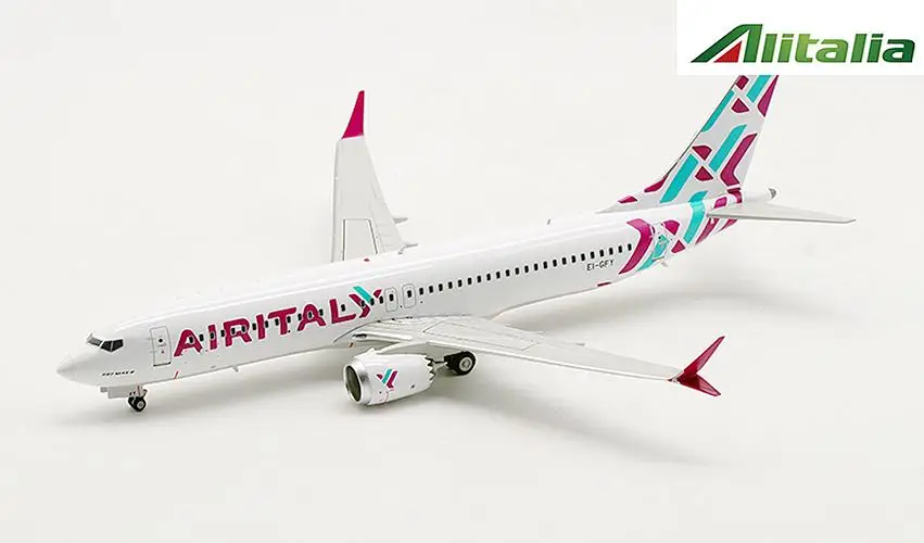 Inflight AIRITALY BOEING B737-8MAX EI-GFY 1/200 литье под давлением модель самолета