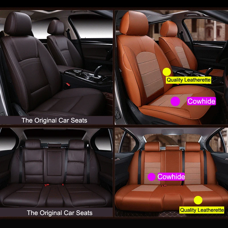 Чехлы AutoDecorun из воловьей кожи для автомобильных сидений аксессуары Infiniti jx35 чехол