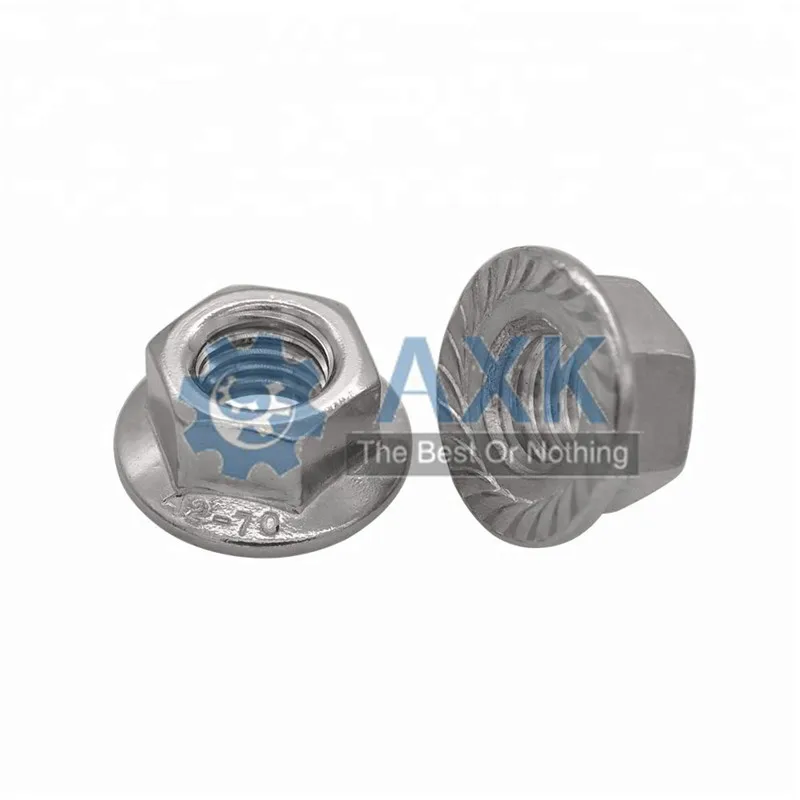 

20Pcs DIN6923 M3 M4 M5 M6 M8 304 Stainless Steel Hexagon Flange Nuts Pinking Slip Locking Lock Nut HW015