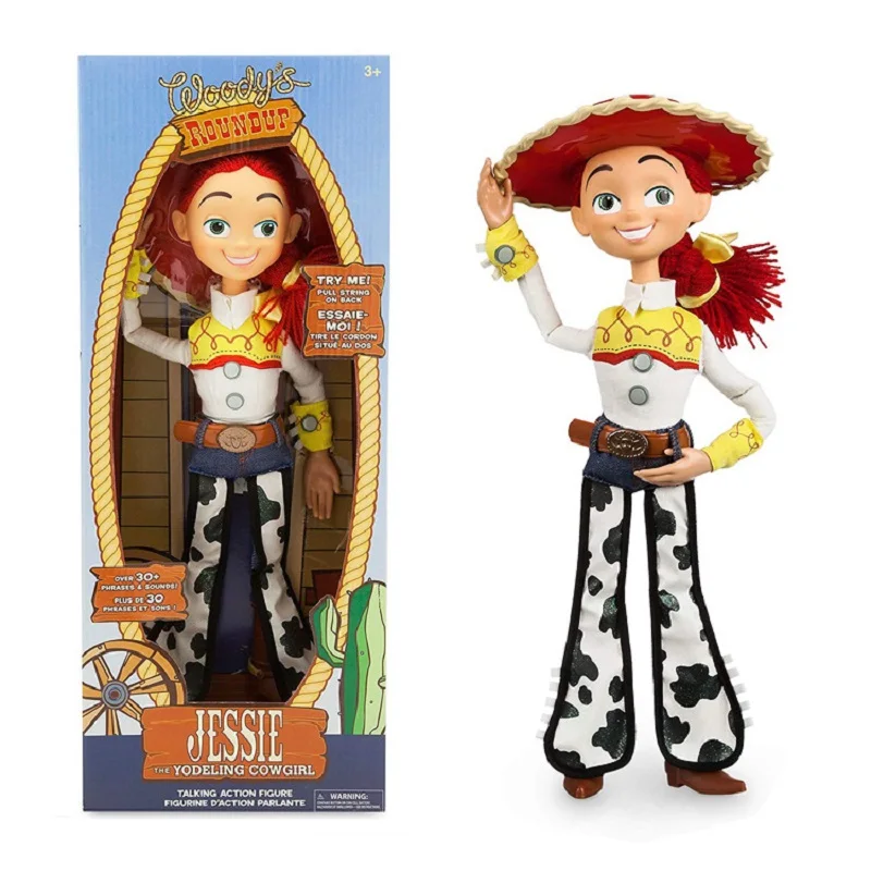 boneca jeans feita à mão para falar e falar, woody buzz