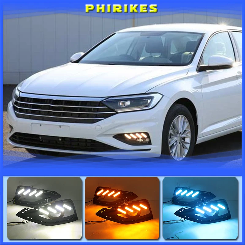 For Volkswagen Vw Jetta Sagitar Mk6 2019 Driving Led Drl Daytime