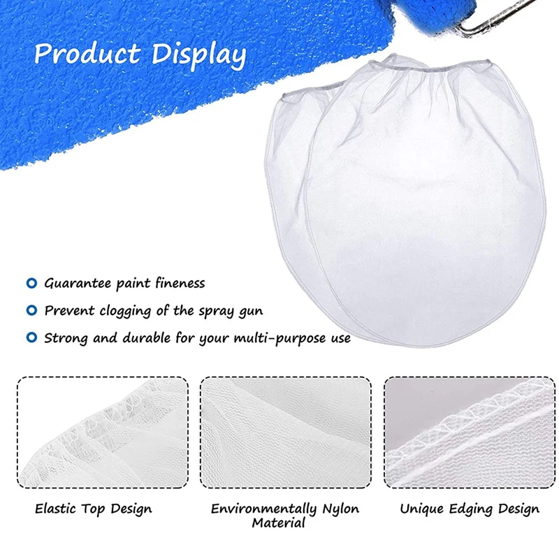 20 Pack Strainer Bag, 5 Gallon Paint Strainer With Elastic Top Opening White Fine Mesh Filters Bag For Paint Gardening CNIM Hot