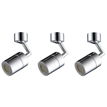 

3Pcs 720 Degrees Universal Splash Filter Faucet Spray Head Anti Splash Filter Faucet Movable