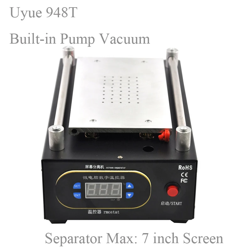 

948T UYUE Mobile phone repair machine Built-in Pump Vacuum Separator Machine for LCD Screen Max 7 inch,for phone display screen