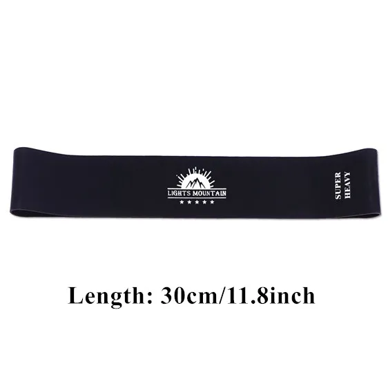 Black-30cm Фитнес резинки резинки для фитнеса резинки для спорта фитнес резинка фитнесс резинки спортивные резинки эспандер экспандер фитнес для спорта1,45 мм-0,45 мм Эспандеры 6 цветов Пилатес Йога Спорт Тренировка Тренировки - Цвет: Black-30cm