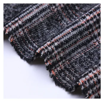 

Houndstooth circle wrap woolen fabric autumn and winter wool coat fabrics wholesale (500g/㎡）40%wool