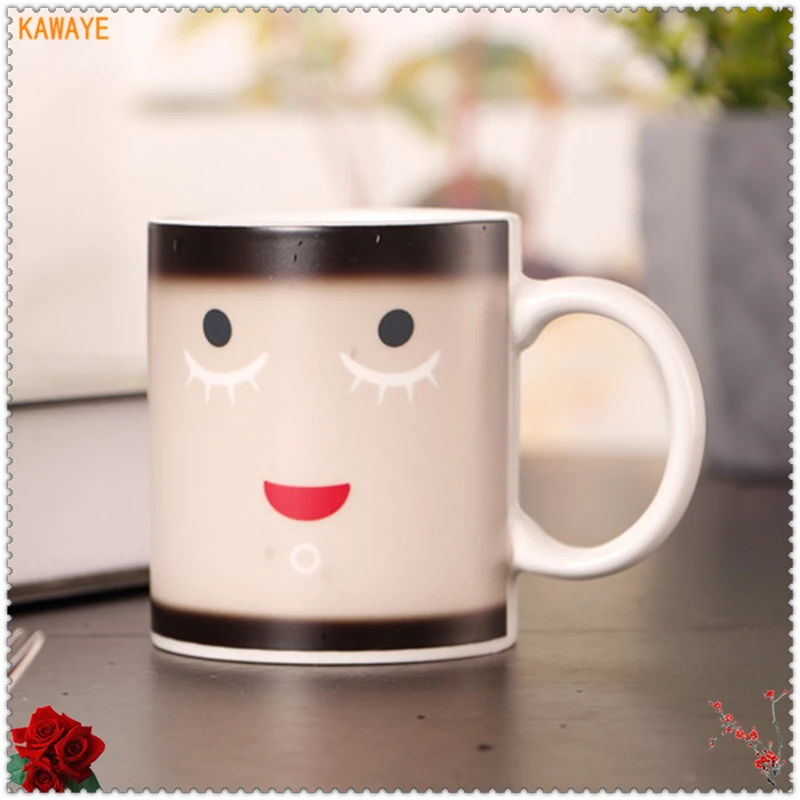 1 шт. креативная Волшебная чашка с изменением температуры Термочувствительная