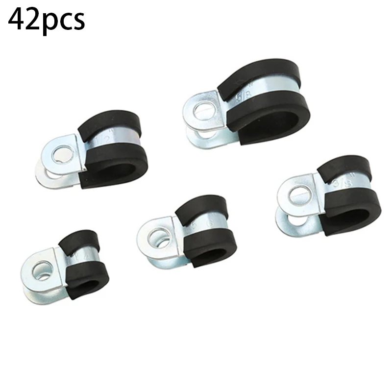 

1 Set 42pcs Waterproof Hose Clamp Pipe Hoses And Clamps Replacement For Household Cable Installation Accessories