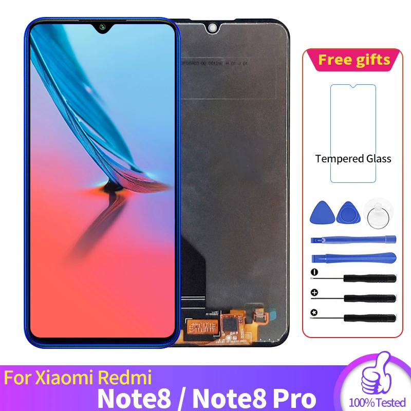 ЖК экран для Xiaomi Redmi Note 8 сменный дигитайзер Pro полный модуль дисплея|Экраны