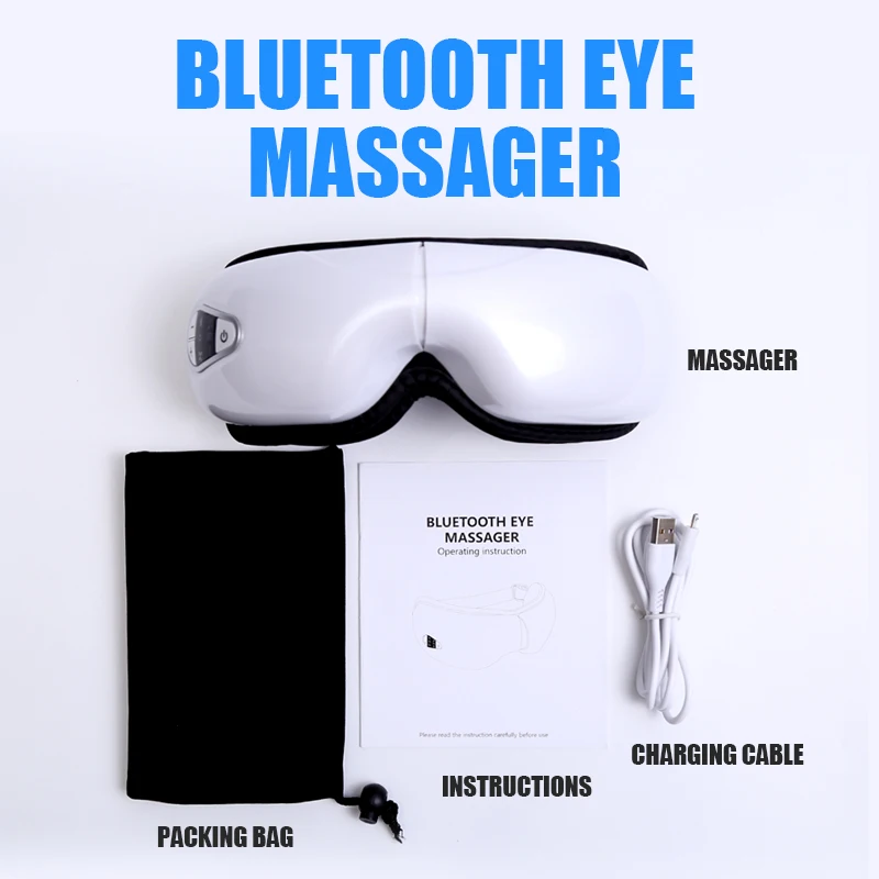 

Electric Air Pressure Eye Massager Smart Air Pressure Heated Goggles Anti Wrinkles Health Care Tools Bluetooth Music Eye Relax