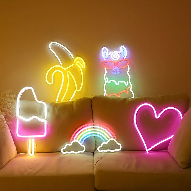 Luzes decorativas do jogo do néon, sinal do ícone, controle do jogo do PS4,  boas vibrações, jogo do cogumelo, suspensão da parede, barra, decoração  Home - AliExpress