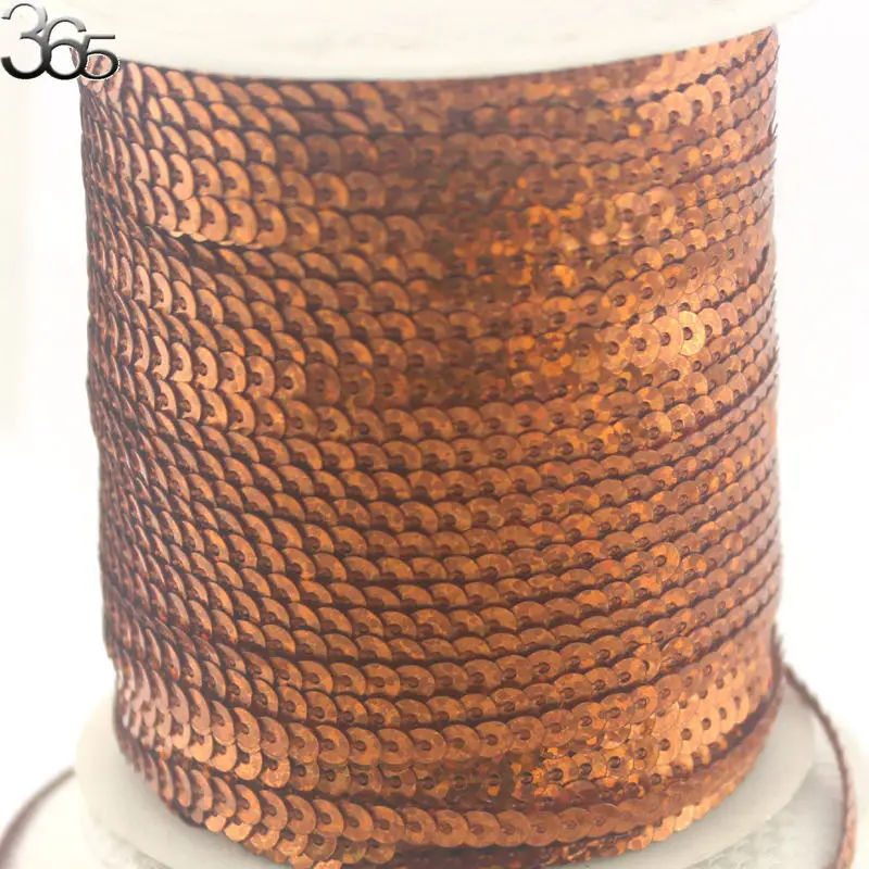 Free Shipping 4mm Coin Coffee Connect Sequin Strip Beads Diy Decoration Jewelry Accessories Trim For Crafts Sewing | Украшения и