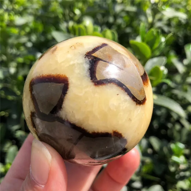 

4-6 см, натуральный редкий септирий, искусственная полировка камня, 1 шт.