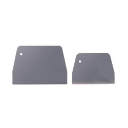 Plastic Cake Cream Spatula & Dough Scraper Set - Baking Tool Essentials (Grey)