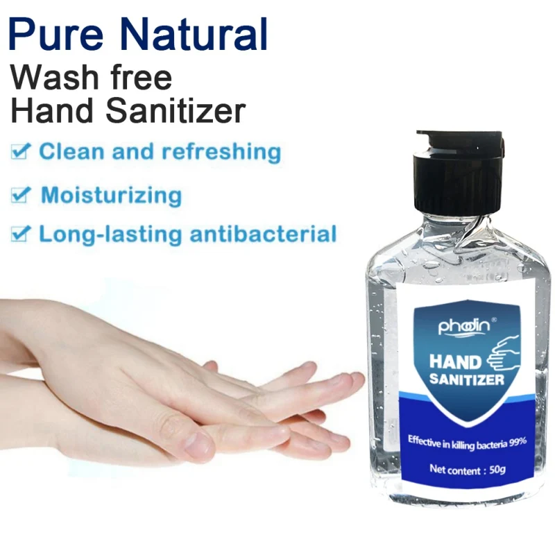 

50ml Advanced Hand Sanitizer Fast Absorbing Hand Wash Antibacterial Hand Gel Disposable Gel Defense Cleaner Hand Sanitizer Gel