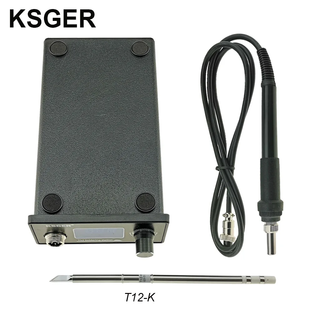 Sets 2 KSGER T12 STM32 цифровая паяльная станция T12 железные наконечники автоматическое повышение температуры сна быстрый нагрев 907 ABS Ручка DIY Инструменты - Цвет: Sets 2