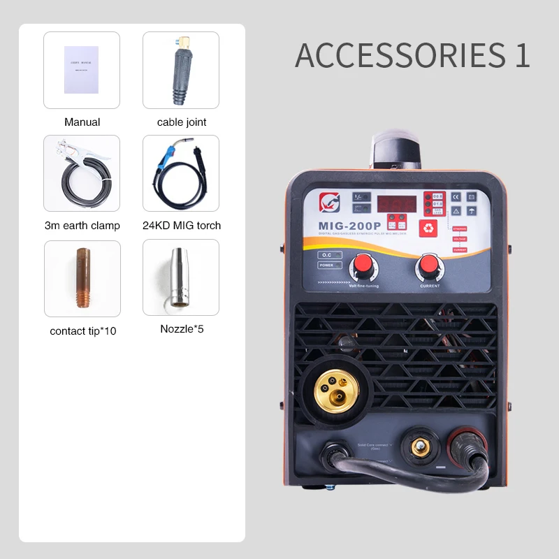 electric welding Inverter Pulse Single Phase 250A MIG Welding Machine Multifunction Synergic TIG MMA MIG Welder For Stainless Steel Aluminum Weld rework station Welding Equipment