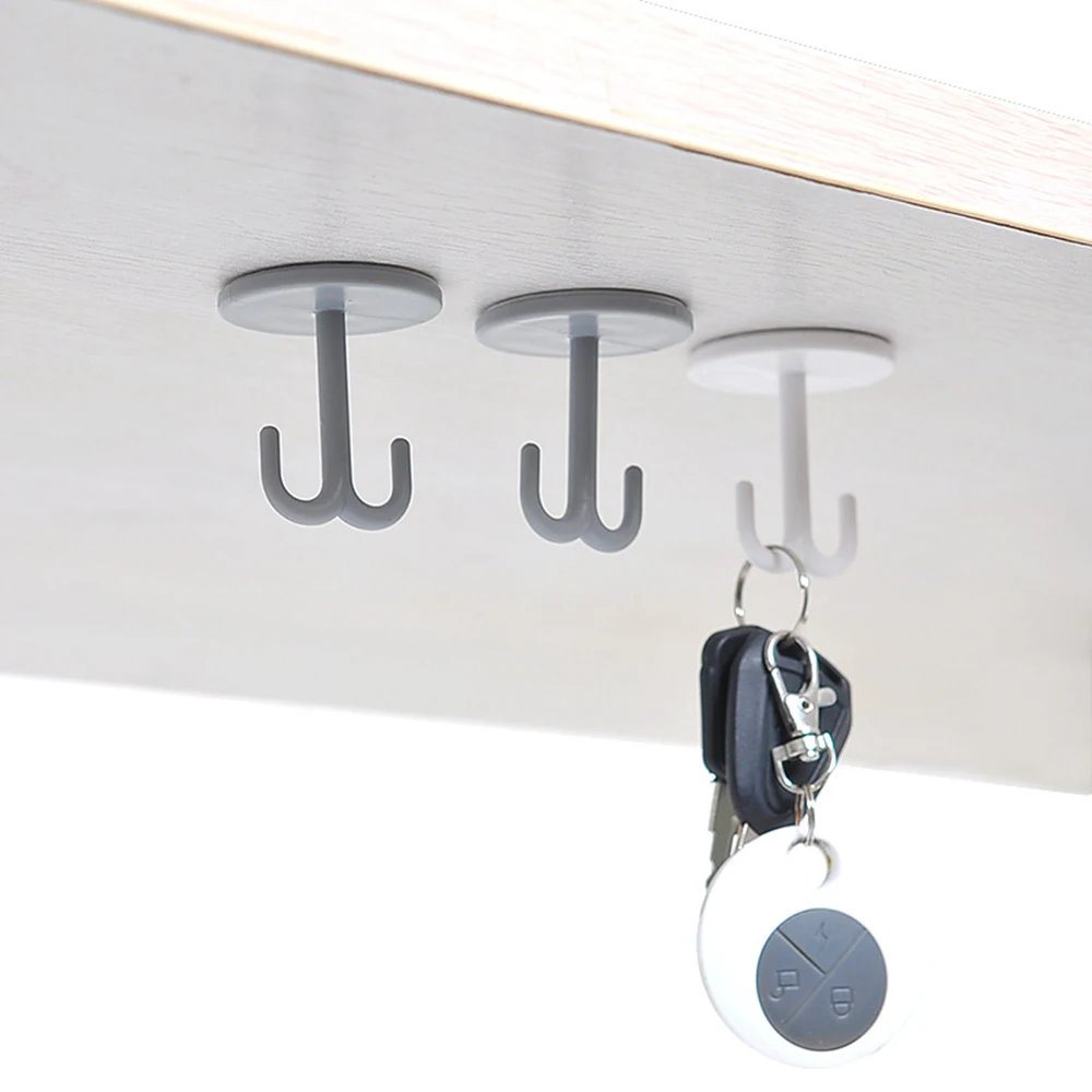 

New Vertical Strong Adhesive Stickers Wall Hanging Load-Bearing Suction Cup Kitchen Hook Free Punching Hook