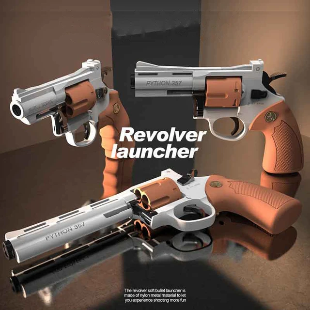 Em promoção! Novo Zp5 357 Revólver Pistola Lançador De Espuma