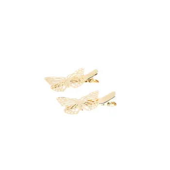 

1 Pair Golden Hollow Metal Butterfly Hair Clip Headband Hair Accessories Bride Headwear Hair Clips