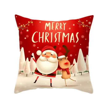 

Soft and Comfortable Christmas Old Man Pillowcase Holiday Home Decoration Pillow Made of Memory Foam