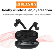 Беспроводные наушники RIGLANMA X7 TWS, 3D стерео bluetooth-наушники с сенсорным управлением, 5,0, в уши, авто-пара, беспроводные гарнитуры