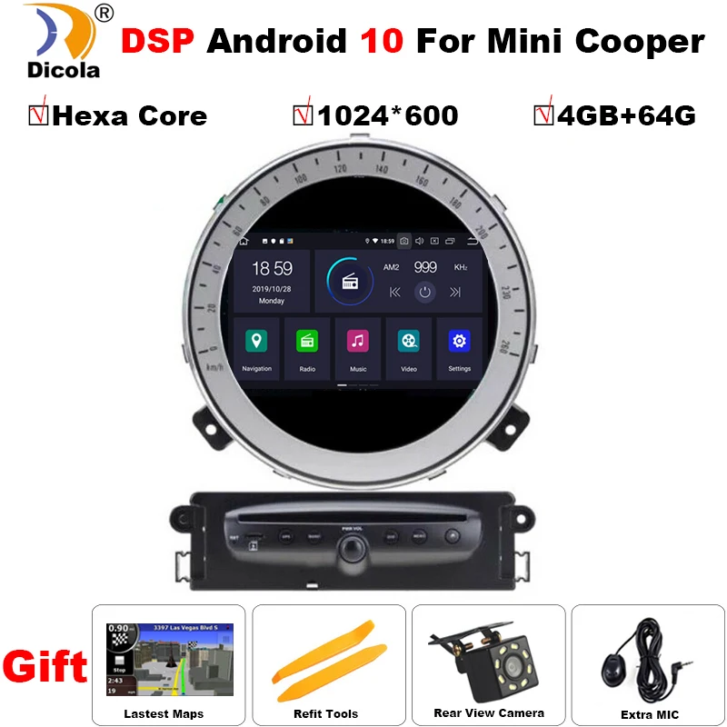 US $383.35 Hexa Core Dsp 4 64g Px6 Android 10 Car Dvd Gps Navigation