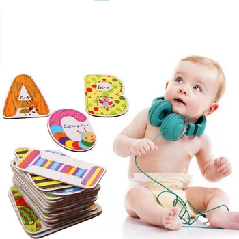 

Cartoon Animal Paper Letters Creative Diy Alphabet Baby Puzzle Learning Toys Early Educational Gift For Children