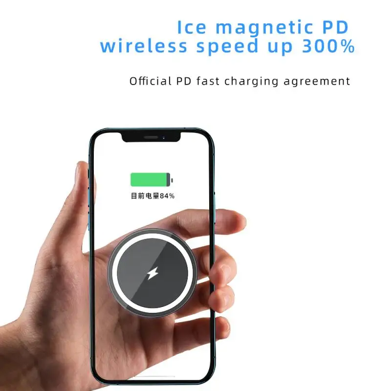 Magnetic Wireless Car Charger Mount For Iphone 12 Mini Pro Max Macsafe 15W Max Fast Charge Air Vent Mount Mini Car Phone Holder dual car charger