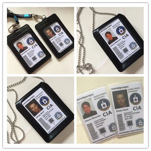 

United States CIA Policemen ID Card Special Force Agent Halloween Cosplay Accessories Mission:Impossible Ethan Hunt Jason Gift