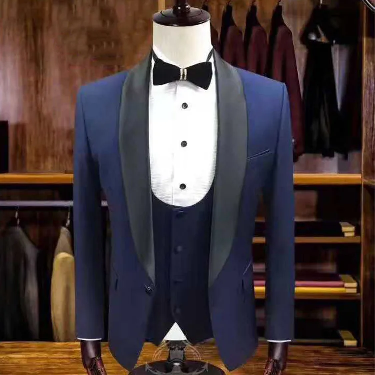 AntonioRicci 3 предмета Slim Fit размера плюс костюмы жениха для Для мужчин, на свадьбу, на выпускной, шерсть смокинг белый Для мужчин изготовленный на заказ, костюм со штанами