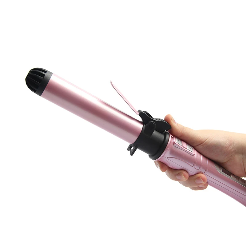 Ufree Professional Ceramic Anion Hair Curler Straightener Hot Heat Comb Electric Lcd Hair Brush Curling Comb Round Large Roller