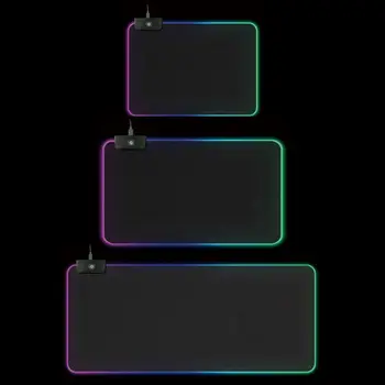

RGB Illuminate Gaming Mouse Pad 7 LED Light Modes Adjustable Mousepad Computer Laptop Desktop PC Foldable Portable Mouse Mat