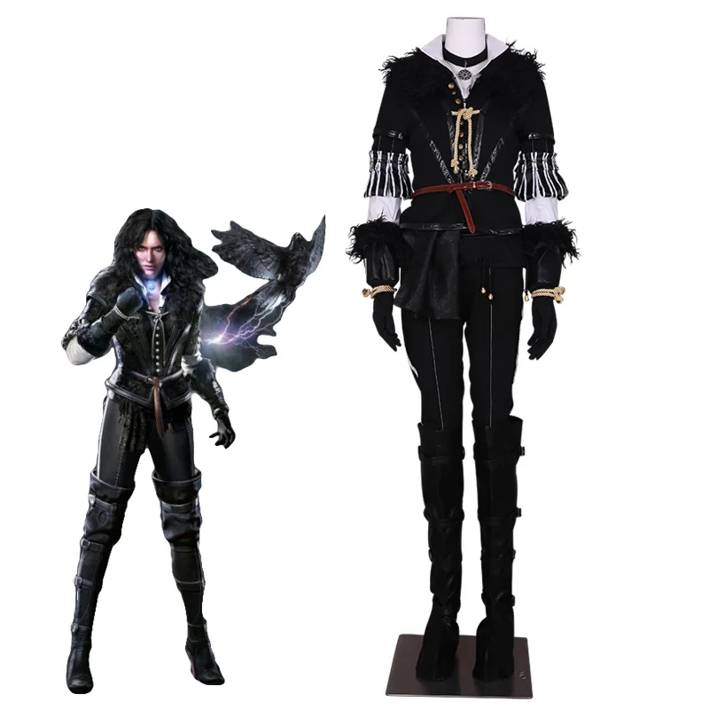 

Hot Game Yennefer Cosplay Costume Wild Hunter Outfit Halloween Costumes for Women Custom Made