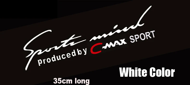 Белый Наклейка на козырек кузова автомобиля для ford cmax C-MAX - Название цвета: Белый
