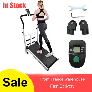 

Professional Mechanical Movement Treadmill with sit-up bar fitness machine With display Time speed Body Building Treadmill HWC