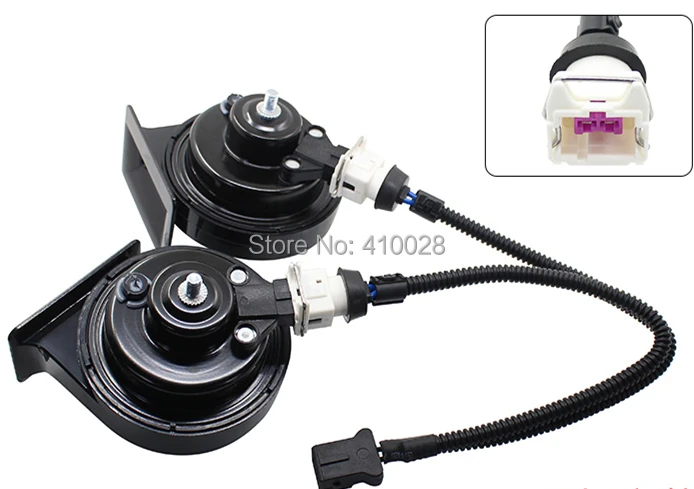 Shhworldsea 1 stücke Auto Horn Lautsprecher Adapter Zopf Buchse zwei spezielle linie strahl horn Kabelbaum für vw für audi für hyundai – Detail 8