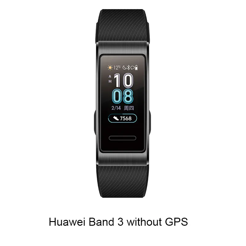 Браслет huawei Band 3, умный браслет, шагомер, фитнес, пульсометр, трекер активности, водонепроницаемый, Bluetooth, спортивный, банда - Цвет: Huawei Band 3 Black