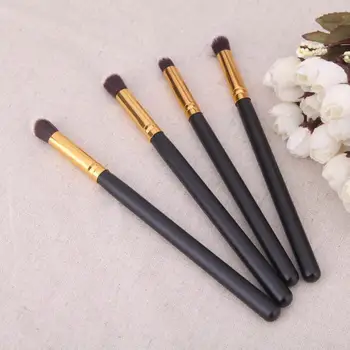 

4PCS Professional Blending Eye Shadow Brushes Soft Wool Fiber Beauty Makeup Eyeshadow Powder Cosmetic Foundation Brush Set