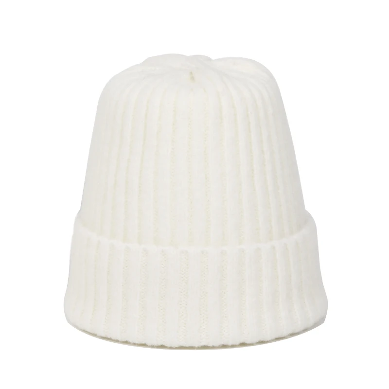 Детский шарф, шапка, комплект из двух предметов, Вязаная Шерстяная зимняя уличная шапка Skullie, теплая однотонная шапка для девочек, высокое качество, уличная шапка, шарф, комплект - Цвет: AA